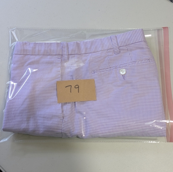 Polo Purple Gingham Checkered Shorts Slim GI Fit, 38 Ralph Lauren - Picture 11 of 12